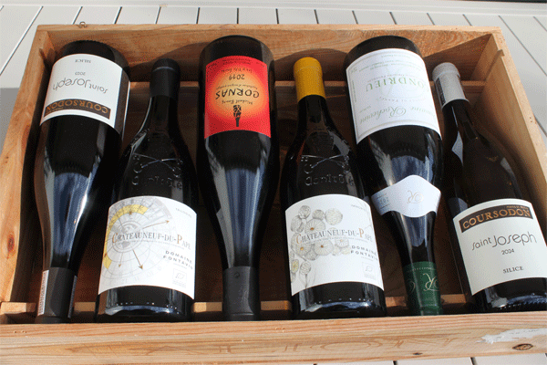 Carton six vins haut de gamme pour les fêtes de fin d'année